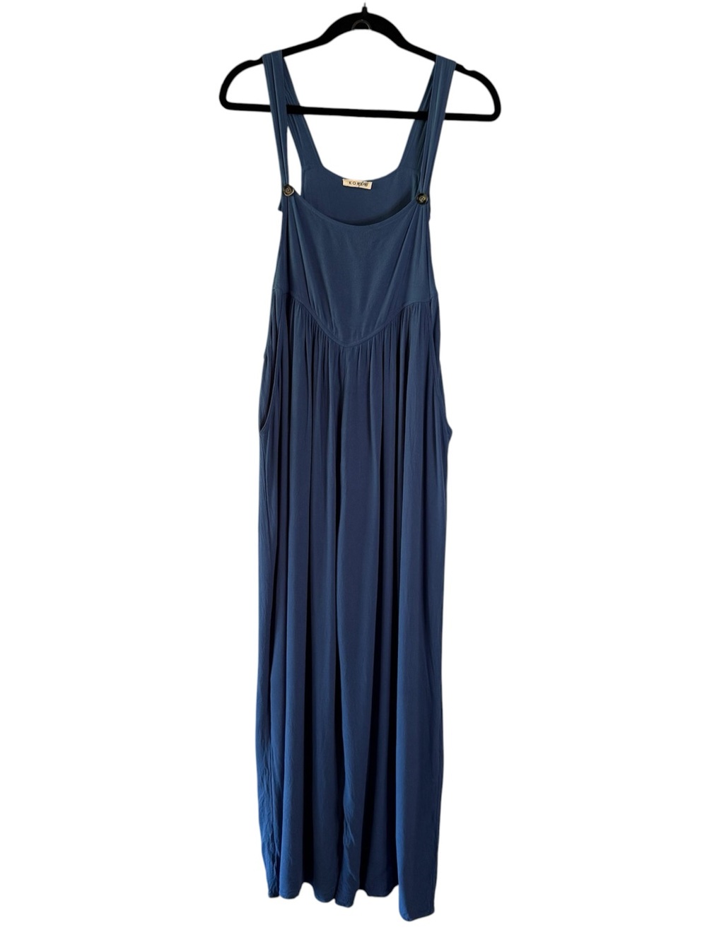 KORI Blue Jumper Front Jumpsuit Wide Leg